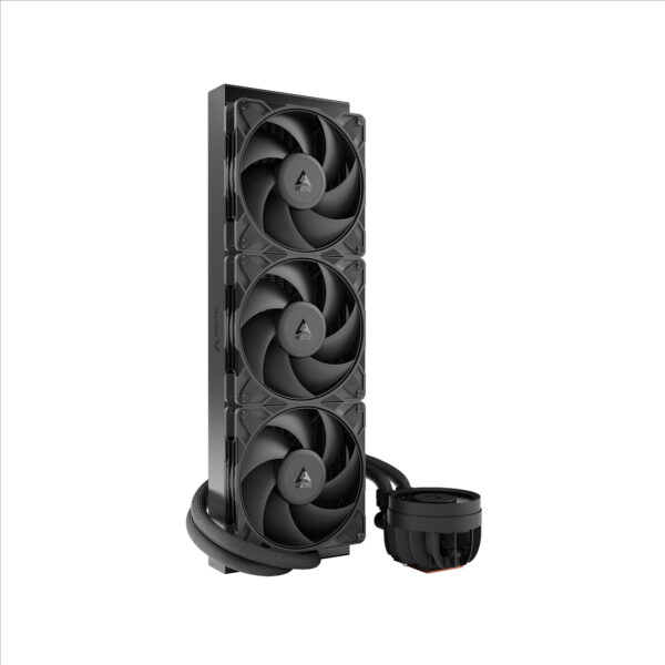 COOLER Arctic „Liquid Freezer III Pro 420”, skt. LGA1851, LGA 1700, AM4, AM5, racire cu lichid, 3 x 140mm P14 Pro, 800 – 2800 RPM, , negru „ACFRE00181A” (timbru verde 2.00 lei)