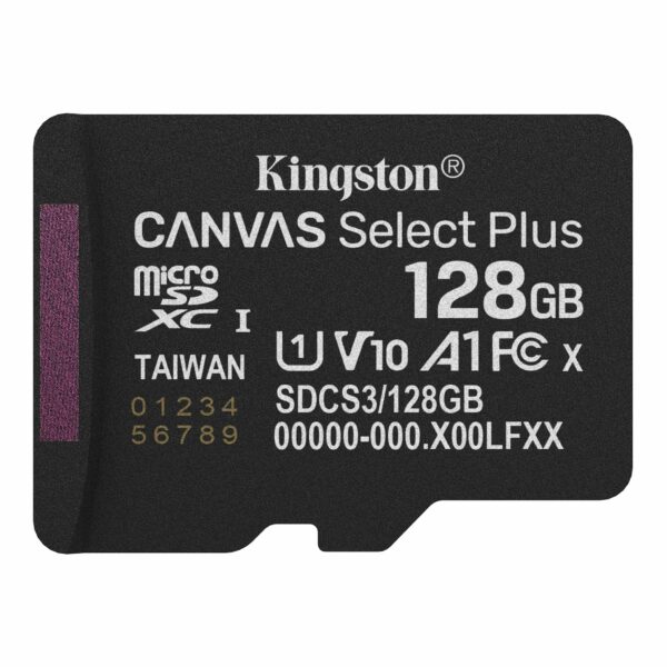 MEMORY MICRO SDXC 128GB UHS-I/SDCS3/128GBSP KINGSTON „SDCS3/128GBSP” (timbru verde 0.03 lei)
