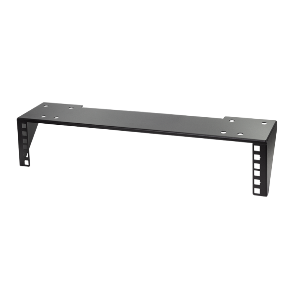 SUPORT 19″ LOGILINK 2U, montare sub birou/ pe perete, otel SPCC, sarcina maxima 10 Kg, contine: 4xM6 set fixare, 4xM6 ancore perete, 4xM6 suruburi lemn, negru, „WB0012”