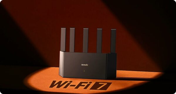 ROUTER Tenda wireless, BE3600, 3 x Gigabit WAN/LAN, 5 antene externe, 3600 Mbps dual band WI-FI 7 „RE3L” (timbru verde 0.8 lei)