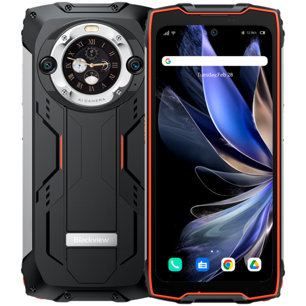 Blackview Rugged BV9300Pro LTE 6.7″ FHD+IPS 1080×2388 120Hz 12GB+256GB Dual-display CAM Front 32MP Rear 64MP+8MP Waterproof 15080mAh NO Charger Android 13 up to 15 Black „BV9300PRO12_OR_EU” (timbru verde 0.45 lei)