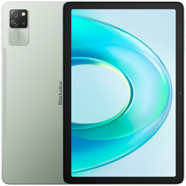 Blackview Tab 60 Pro SET 10.1-inch HD+ 800×1280 IPS 60Hz, 8GB/128GB, Cam Front 5MP Rear 8MP, 7700mAh, LTE, USB Type-C, Charger, Cable, Android 15, Algae Green „BVTAB60PRO_S8PL_EU” (timbru verde 0.9 lei)