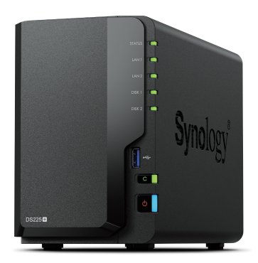 SYNOLOGY DS225+ 2-Bay PLUS NAS Intel Celeron J4125 2GB ECC DDR4 „DS225+” (timbru verde 11 lei)