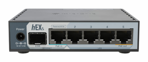 NET ROUTER/SWITCH 5PORT 1000M/HEX S E60IUGS MIKROTIK „E60IUGS” (timbru verde 2 lei)