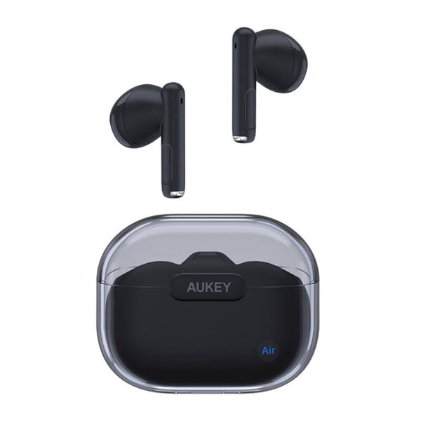 Casti Aukey „MoveAir EP-M2”, TWS, utilizare smartphone, Bluetooth 5.3, 2 x mic, durata baterie pana la 20 ore, difuzor 13mm, touch control, negru, „LLTSN1044463A” (timbru verde 0.18 lei) – 689323786268