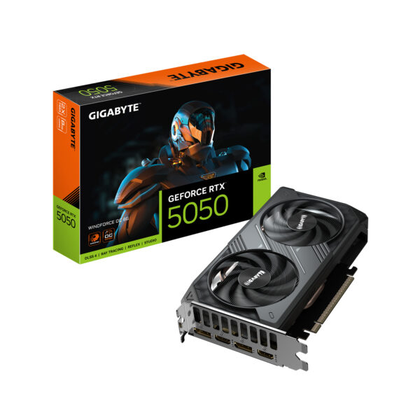 VGA GIGABYTE RTX 5050 WINDFORCE OC 8GB „GV-N5050WF2OC-8GD”