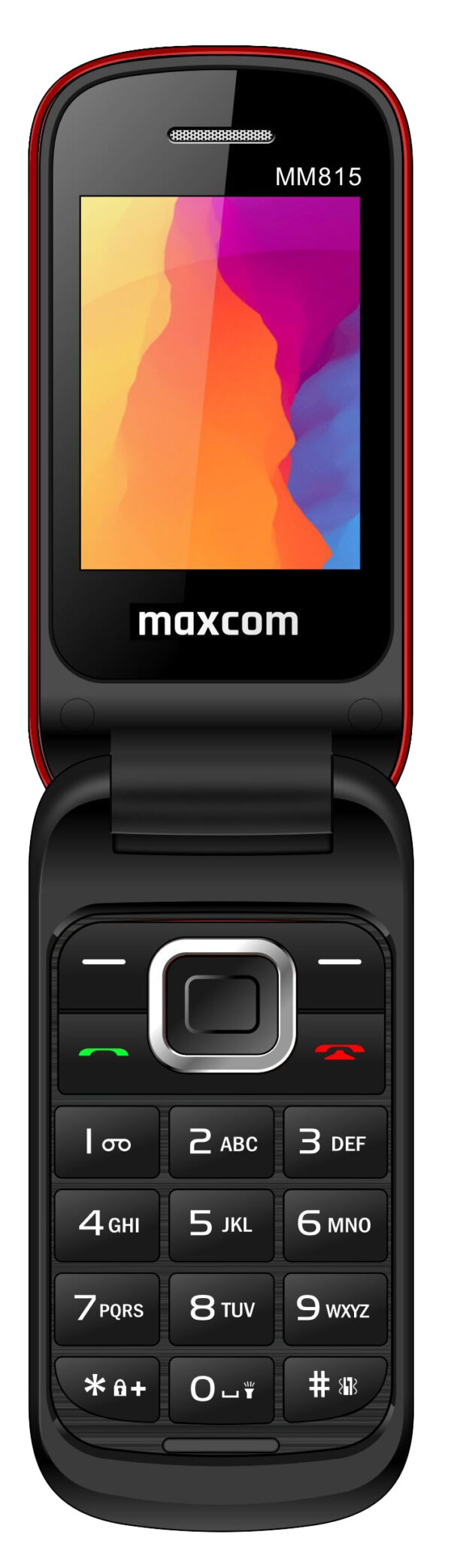 Telefon mobil MM815 Comfort Dual SIM 2G 2.4 USB Type-C destinat seniorilor Rosu „MM815 Red” (timbru verde 0.8 lei)