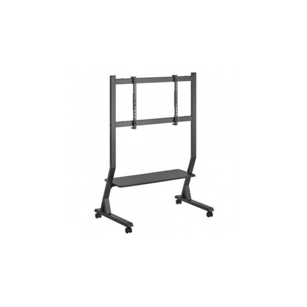 Stand TV pentru prezentare, mobil pe roti, raft dispozitive multimedia, 45-90 inch(114cm-229cm), reglabil inaltime, capacitate sustinere 60KG, Negru, Nexio „NX-LDT03-25FLW”