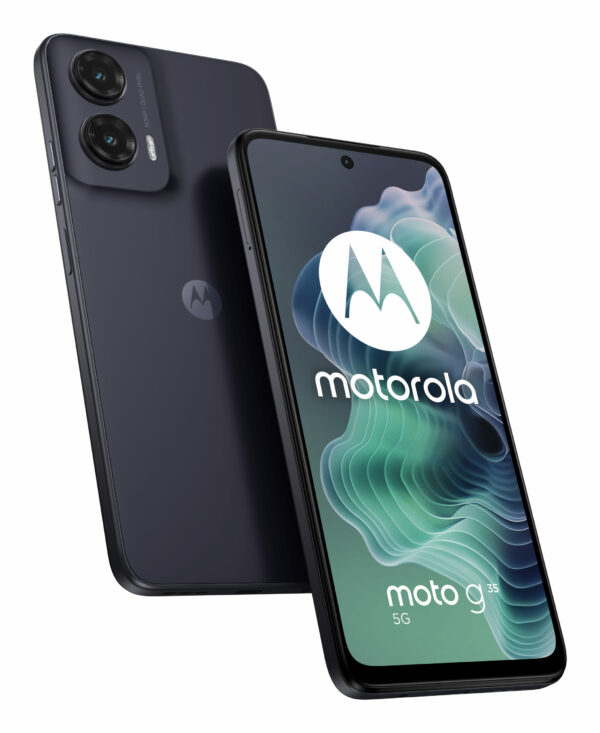 Moto G35, 128GB, 8GB RAM, Dual SIM, 5G, Tri-Camera, Midnight Black „PB3K0013PL” (timbru verde 0.45 lei)