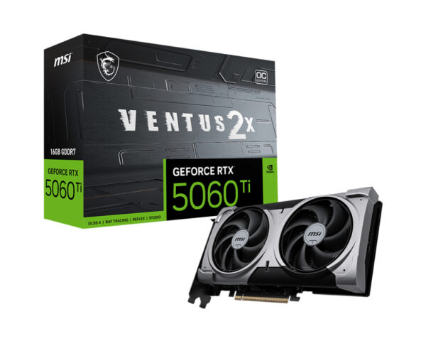 GeForce RTX 5060 Ti VENTUS 2X OC PLUS 16GB GDDR7 128-bit DLSS 4.0 „V535-005R”