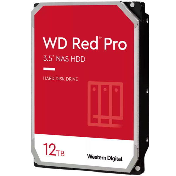 WD Red Pro 12TB SATA 6Gb/s 512MB Cache Internal 3.5inch 24×7 7200rpm „WD122KFBX”