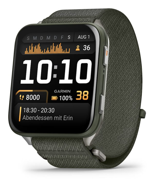 Smartwatch Venu X1 Moss with Titanium Caseback and Moss ComfortFit Nylon Band „010-02980-03” (timbru verde 0.8 lei)