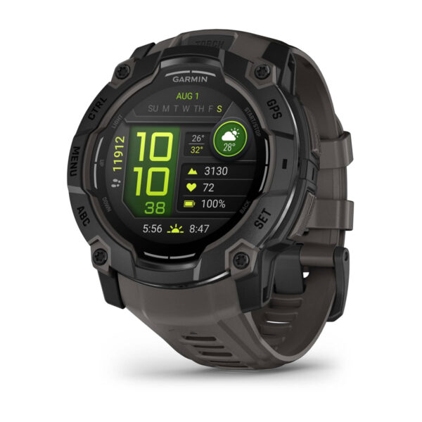 Smartwatch Instinct 3 50 mm, AMOLED Black with Charcoal Band „010-03020-00” (timbru verde 0.8 lei)