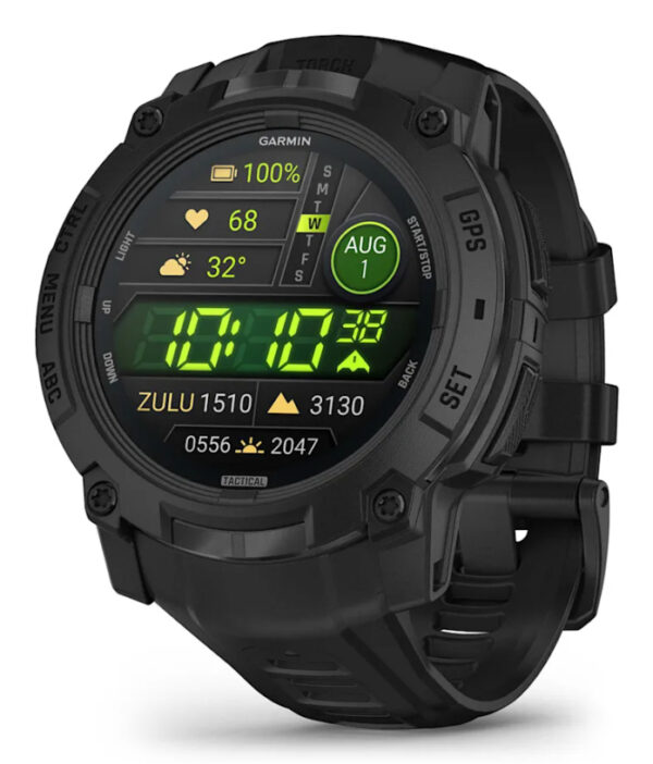 Smartwatch Instinct 3 50 mm AMOLED Tactical Edition Black with Black Band „010-03020-50” (timbru verde 0.8 lei)