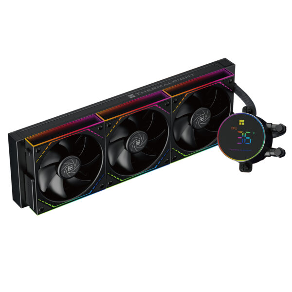 COOLER Thermalright „Frozen Magic 360 Digital Argb”, skt. Intel si AMD, racire cu lichid, 3 x 120mm TL-M12Q, 2000 RPM, ARGB adresabil, negru „Frozen Magic 360 Digital Argb Black V2” (timbru verde 2.00 lei)