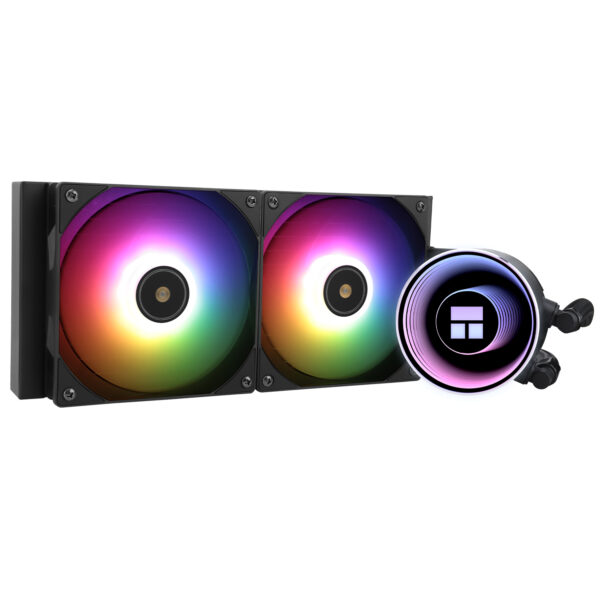 COOLER Thermalright „Frozen Notte 240 Argb V2”, skt. Intel si AMD, racire cu lichid, 2 x 120mm, 2000 RPM, ARGB adresabil, negru „Frozen Notte 240 Black Argb V2” (timbru verde 2.00 lei)