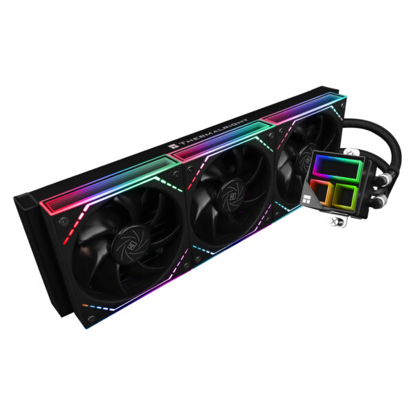 COOLER Thermalright „Frozen Infinity 360”, skt. Intel si AMD, racire cu lichid, 3 x 120mm, 2000 RPM, ARGB adresabil, negru „Frozen Infinity 360 Black” (timbru verde 2.00 lei)