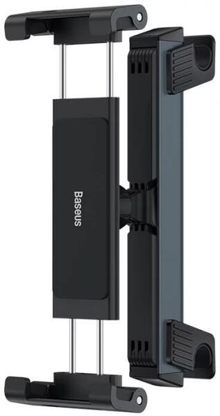 SUPORT AUTO Baseus pt. SmartPhone, fixare pe tetiera, ofera posibilitatea reglarii unghiului de vizionare pe verticala si orizontala (360 de grade), negru „SUTQ000001” – 6932172620493