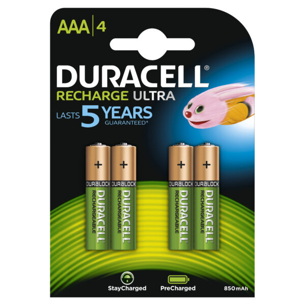 Duracell StayCharged (DUR203822), rechargeable battery (4 pieces, AAA) „203822” (timbru verde 0.12 lei)