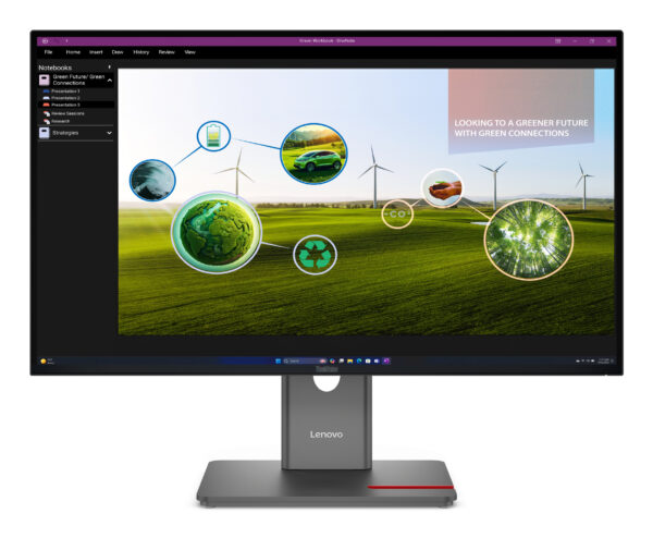 MONITOR LCD 27″ P27Q-40/64A7GAT6EU LENOVO „64A7GAT6EU” (timbru verde 7 lei)