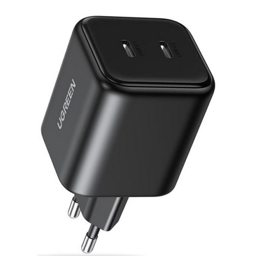 INCARCATOR retea Ugreen GaN „X526” Quick Charge 45W, 2 x USB Type-C, negru „65058” (timbru verde 0.18 lei)