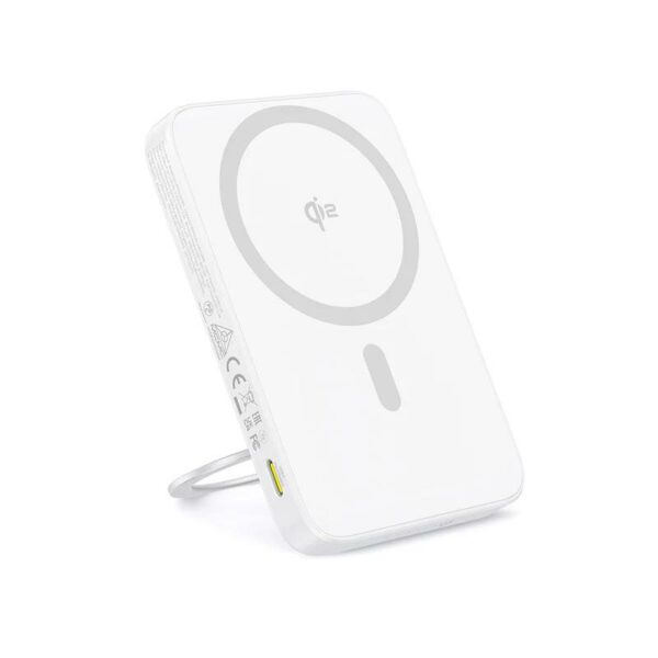 POWER BANK Baseus PicoGo Qi2 Magnetic, 5000mAh, PD 20W, 1 x USB Type-C, incarcare wireless Qi2 15W, prindere magnetica Iphone, include cablu USB Type-C la USB Type-c 30cm, alb „P10076800213-01” (timbru verde 0.98 lei) – 6932172677626