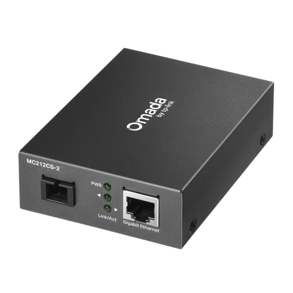 MEDIA CONVERTOR TP-LINK RJ45 1000M, 1xxxx Gigabit SC/UPC Fiber Port, pana la 2Km, montabil in sasiu „MC212CS-2”