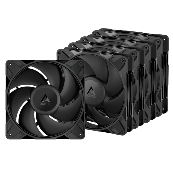 Set 5 ventilatoare Arctic „P14 Pro PST – 5 Pack”, 140mm, 600 – 3000 RPM, FDB, 110 cfm, 4-Pin Fan Plug + 4-Pin Socket, lungime cablu 400 mm + 80 mm Daisy-Chain, negru, „ACFAN00319A” (timbru verde 0.9lei) – 4895265000430
