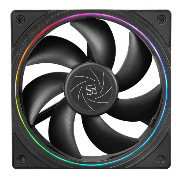 Ventilator Thermalright „TL-S12”, 120mm, 1500 RPM, S-FDB Bearing, 47.6 CFM, LED ARGB, 4pin PWM, negru, „TL-S12” (timbru verde 0.18lei)
