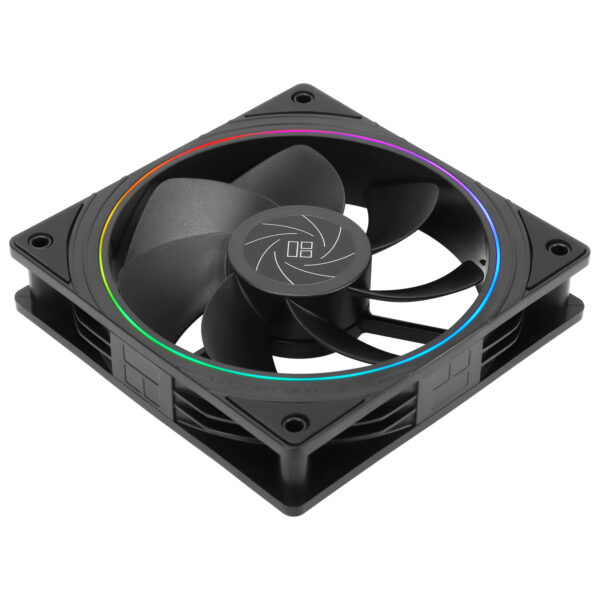 Ventilator Thermalright „TL-S12R”, 120mm, 1500 RPM, S-FDB Bearing, 47.6 CFM, LED ARGB, 4pin PWM, negru, „TL-S12R” (timbru verde 0.18lei)