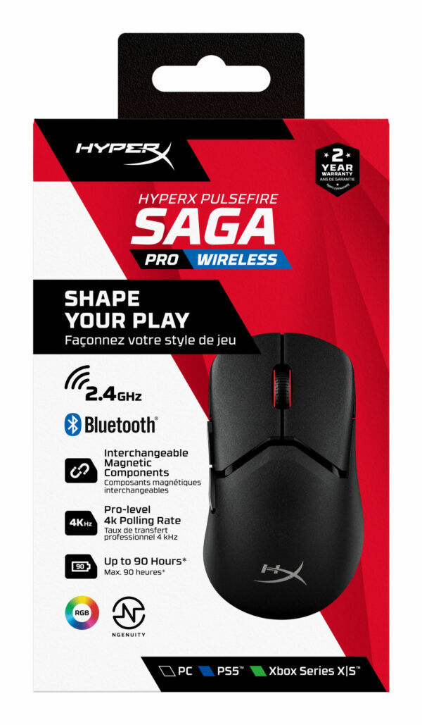 Mouse HP WS Hyperx Pulsefire Saga Pro „A2PB2AA” (timbru verde 0.18 lei)