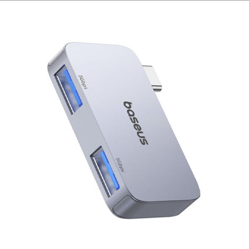 HUB extern Baseus UltraJoy 2 in 1, input USB Type-C, output USB3.0 x 2, gri „B0005280E811-00” (timbru verde 0.18 lei) – 6932172657710