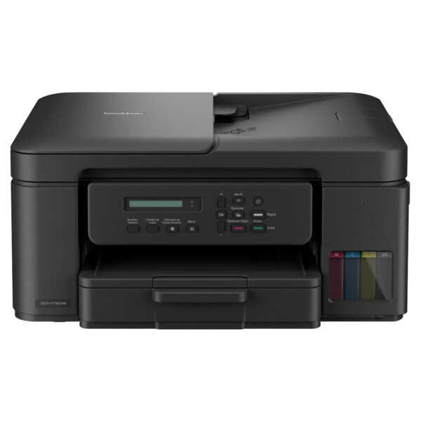 Multifunctional Inkjet CISS Color brother DCP-T730DW, A4, Functii: Impr.|Scan.|Cop., Viteza de Printare Monocrom: 16ppm, Viteza de printare color: 15.5ppm, Conectivitate:USB|WIFI, Duplex:Da, ADF:ADF(incl.TV 11lei) „DCPT730DWYJ1”