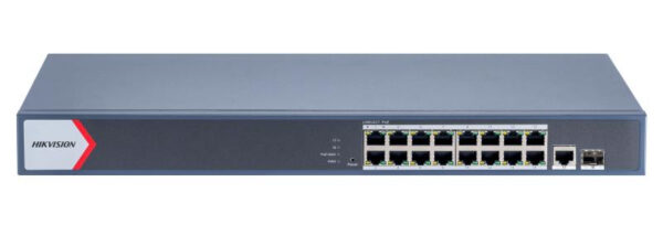 SWITCH GIGABIT 16 PORTURI 16XPOE „DS-3E1518P-EI/M” (timbru verde 2 lei)
