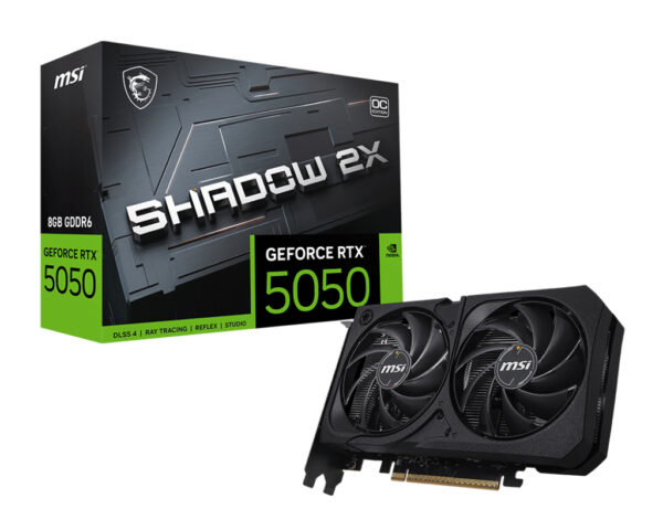MSI GeForce RTX 5050 8G SHADOW 2X OC VGA „GEFORCE RTX 5050 8G SHADOW 2X OC”