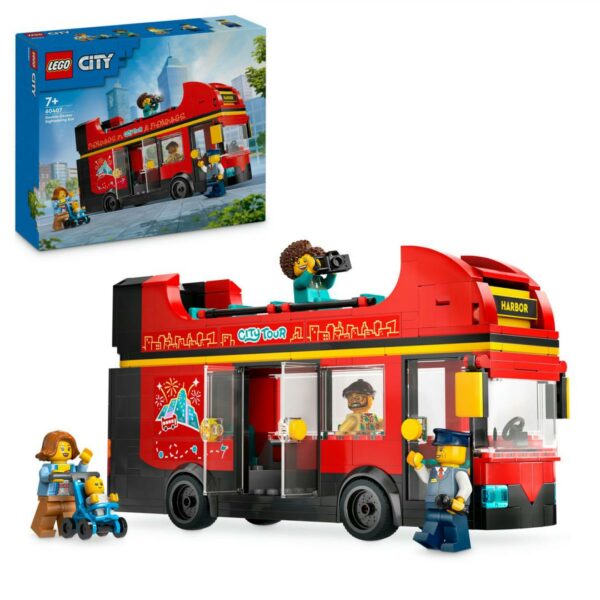 AUTOBUZ TURISTIC ROSU CU ETAJ LEGO 60407 „LEGO60407”