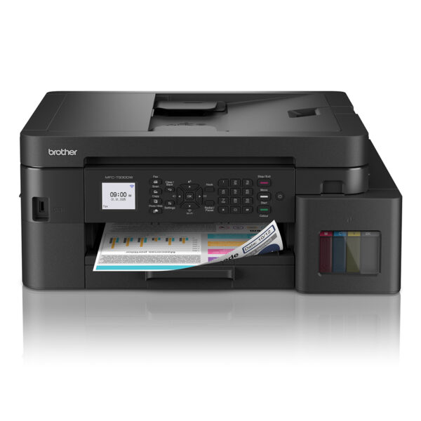Multifunctional Inkjet CISS Color brother MFC-T930DW, A4, Functii: Impr.|Scan.|Cop.|Fax, Viteza de Printare Monocrom: 17ppm, Viteza de printare color: 16.5ppm, Conectivitate:USB|WIFI|RET, Duplex:Da, ADF:ADF(incl.TV 11lei) „MFCT930DWYJ1”