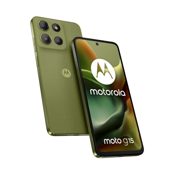 Moto g15, 128GB, 8GB RAM, Dual SIM, 4G, Tri-Camera, Iguana Green „PB6E0016PL” (timbru verde 0.45 lei)