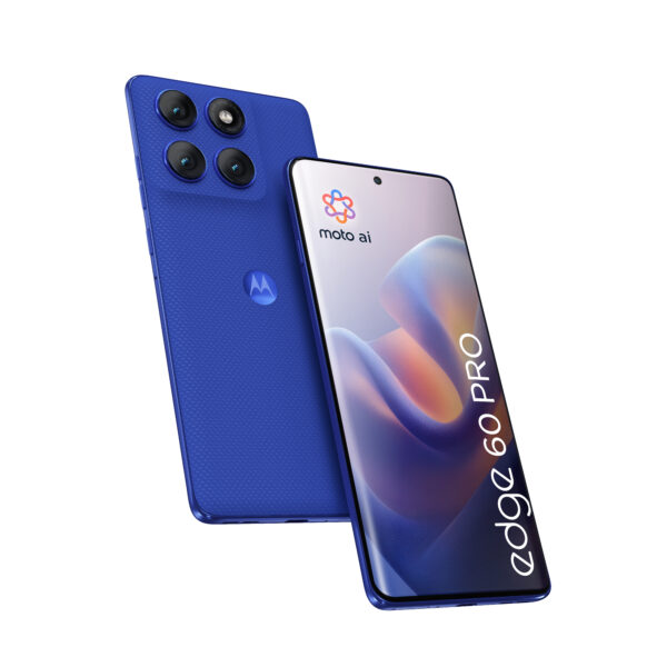 Smartphone Moto Edge 60 Pro 512GB 12GB RAM 5G Dual SIM Dazzling Blue „PB7X0010PL” (timbru verde 0.45 lei)