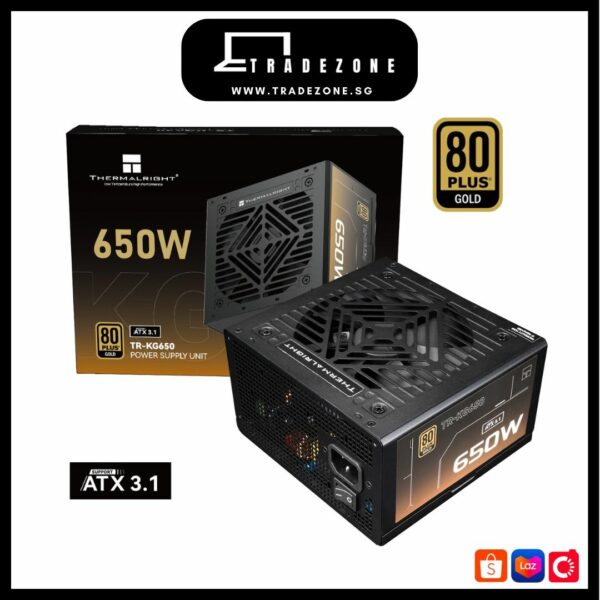 SURSA Thermalright „TR-KG650-sleeved”, 650W, certificare 80 Plus Gold, modular, LLC, DC to DC, fan 120mm, negru, „TR-KG650-sleeved” (timbru verde 2 lei)