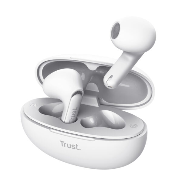 Casti Trust Yavi wireless earph., alb „TR-25173” (timbru verde 0.18 lei)