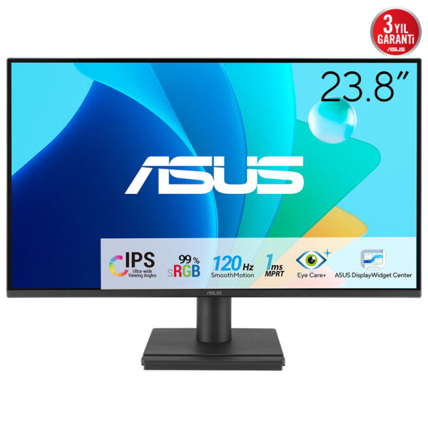 ASUS VA249HG Eye Care Gaming Monitor 24inch IPS Full HD sRGB 300cd/m2 120Hz Adaptive-Sync 1ms MPRT HDMI VGA „VA249HG”