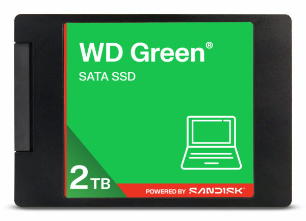 SSD WD Green 2TB SATA, 2.5″, 7mm, Read: 545 MBps „WDS200T5G0A-00CPT0”