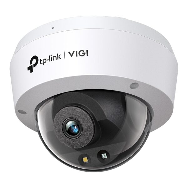 CAMERA IP TP-LINK VIGI, dome, pt. exterior, dist. IR 30 m, tip lentila fixa 2.8 mm, 5 Mpx, 1 x RJ45 10/100M, carcasa metal, POE, „VIGI C250(2.8mm)” (timbru verde 0.8 lei)