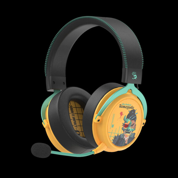 Casti gaming Bloody Bluetooth v5.3 + 2.4GHz + Wired Multi-Mode Connection Headset Renegade Sunset „MR595 Renegade Sunset”(timbru verde 0.8 lei) 4711421 000307