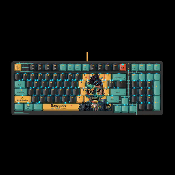 Tastatura gaming Bloody „AT98” Alpha Optical Switch Performance Keyboard USB Renegade, US Layout „AT98 Renegade” (timbru verde 0.8 lei) 4711421 000758