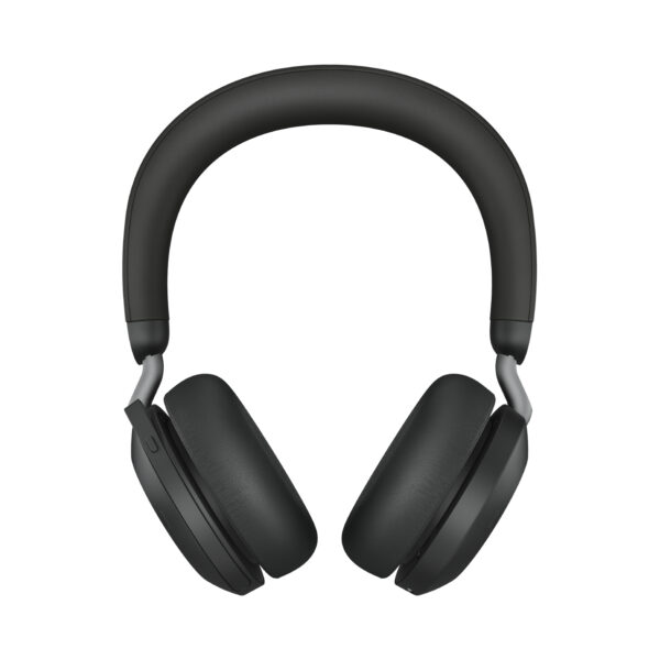 JABRA Evolve2 75 Headset on-ear Bluetooth wireless active noise cancelling USB-C noise isolating black Optimised for UC „27599-989-889” (timbru verde 3.5 lei)