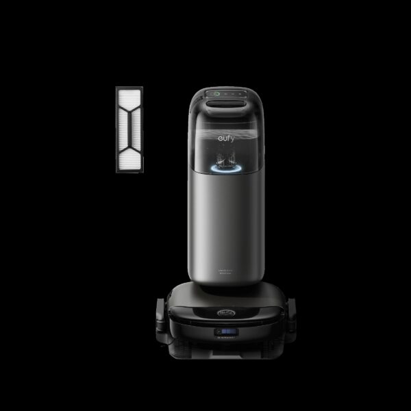 Statie UniClean 10-in-1 Anker „eufy S1 Pro”, 8.000 Pa, aspirare uscata si umeda, Wi-Fi, multi-suprafete, capacitate colectare 2.5L, negru, „T2080GA1” (timbru verde 11 lei) – 0194644126162