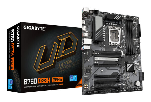 Placa de baza GIGABYTE B760 DS3H GEN5, LGA1700, ATX, Negru „B760 DS3H GEN5”