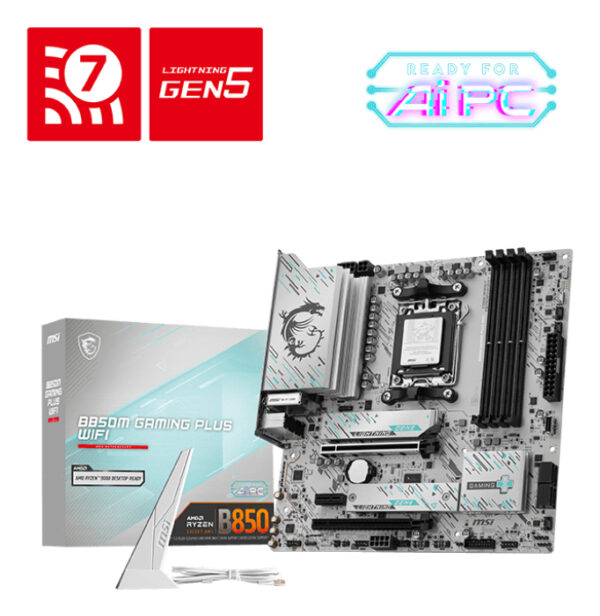 MSI B850M GAMING PLUS WIFI AM5 mATX MB „B850M GAMING PLUS WIFI”